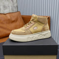 UGG Logo-Patch High-Top Sneakers - Wheat & Cream