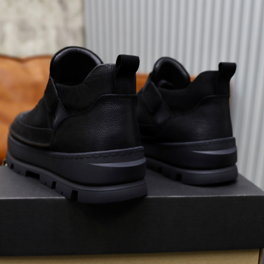 UGG Black Lace-Up Platform Shoes