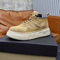 UGG Logo-Collar High-Top Sneakers - Wheat & Cream