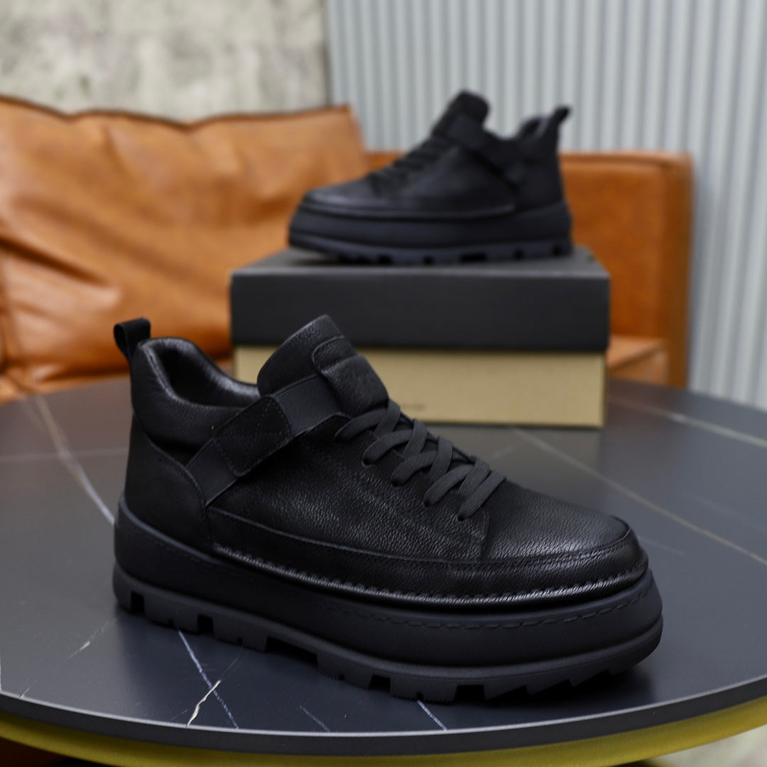 UGG Black Lace-Up Platform Shoes