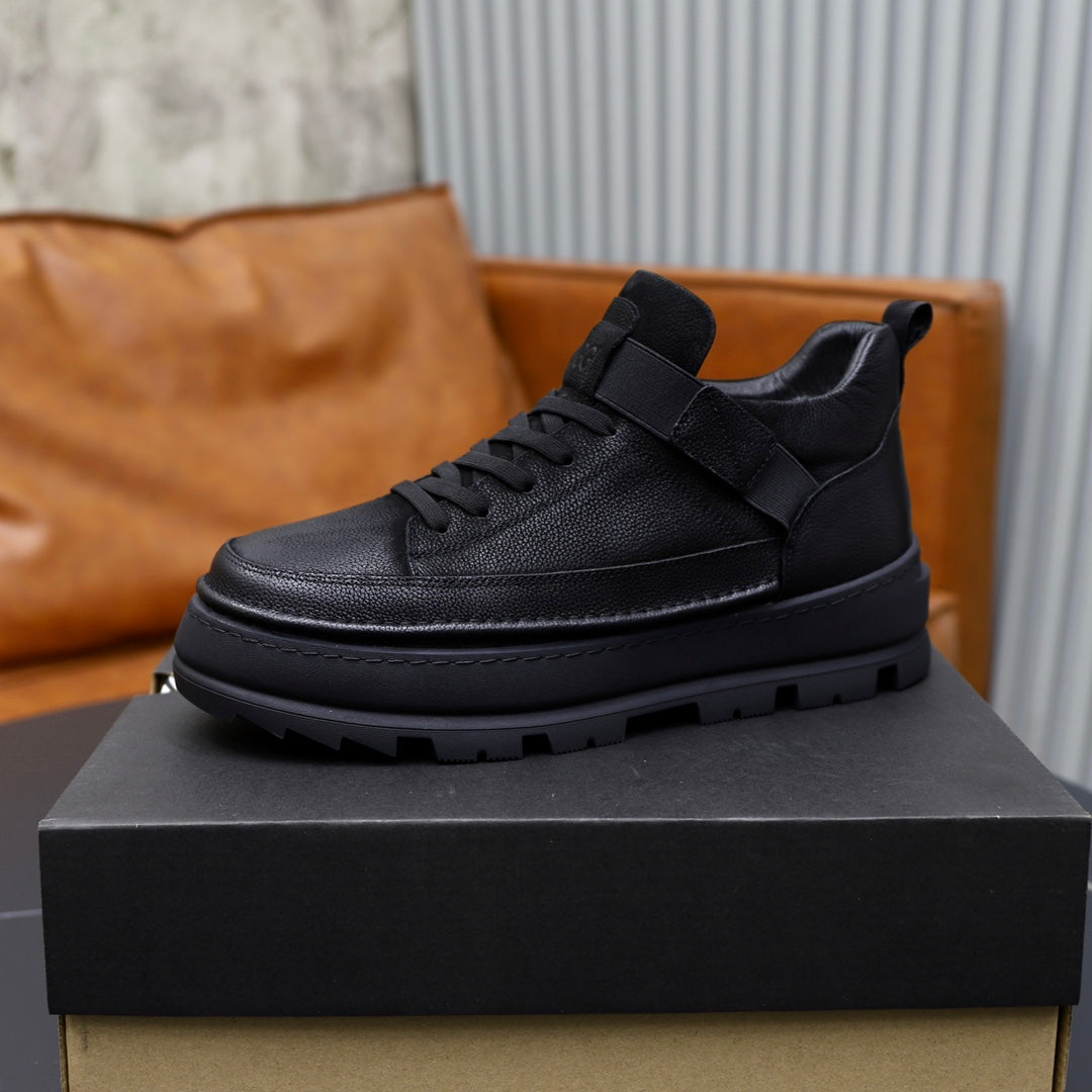 UGG Black Lace-Up Platform Shoes
