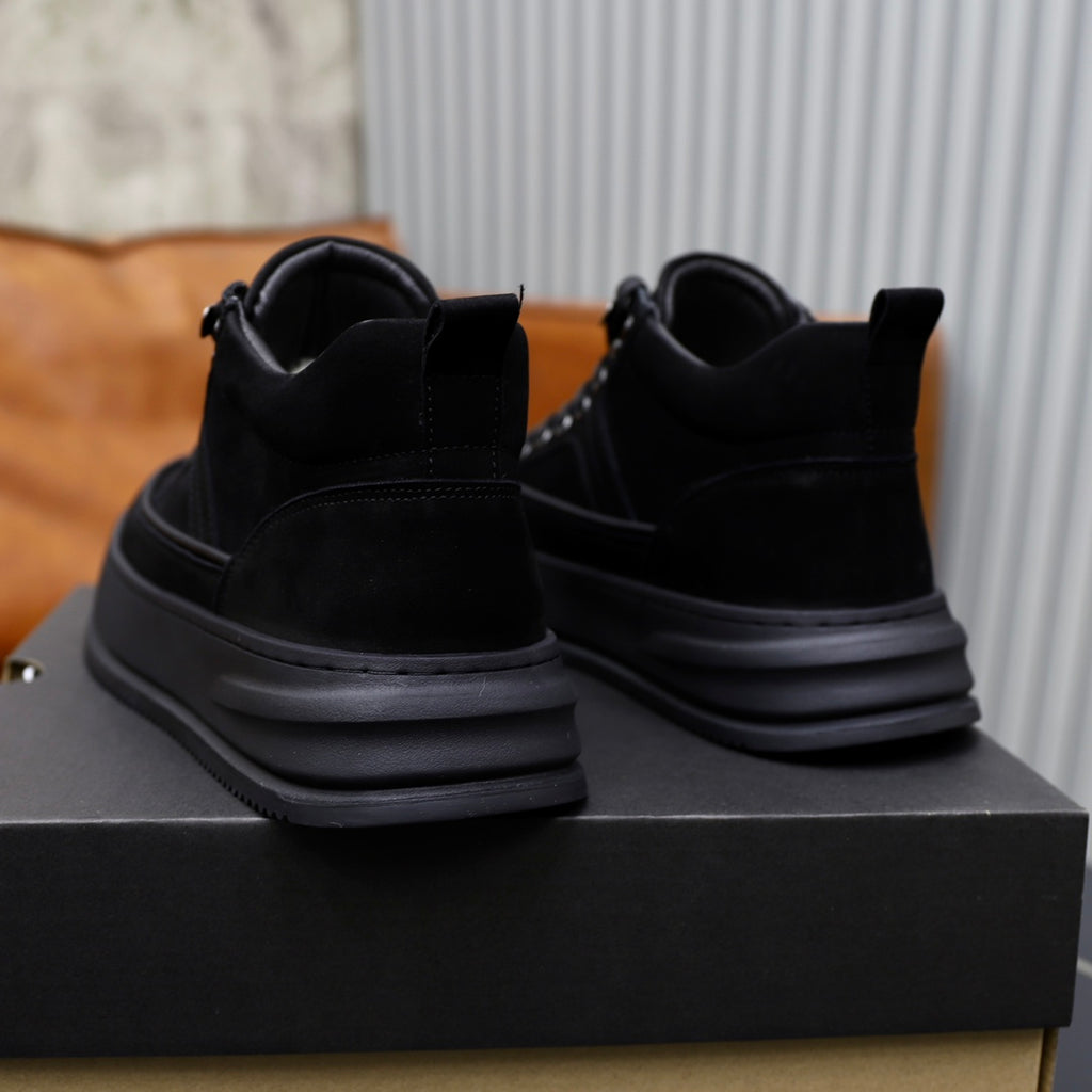 UGG Black High-Top Platform Sneakers