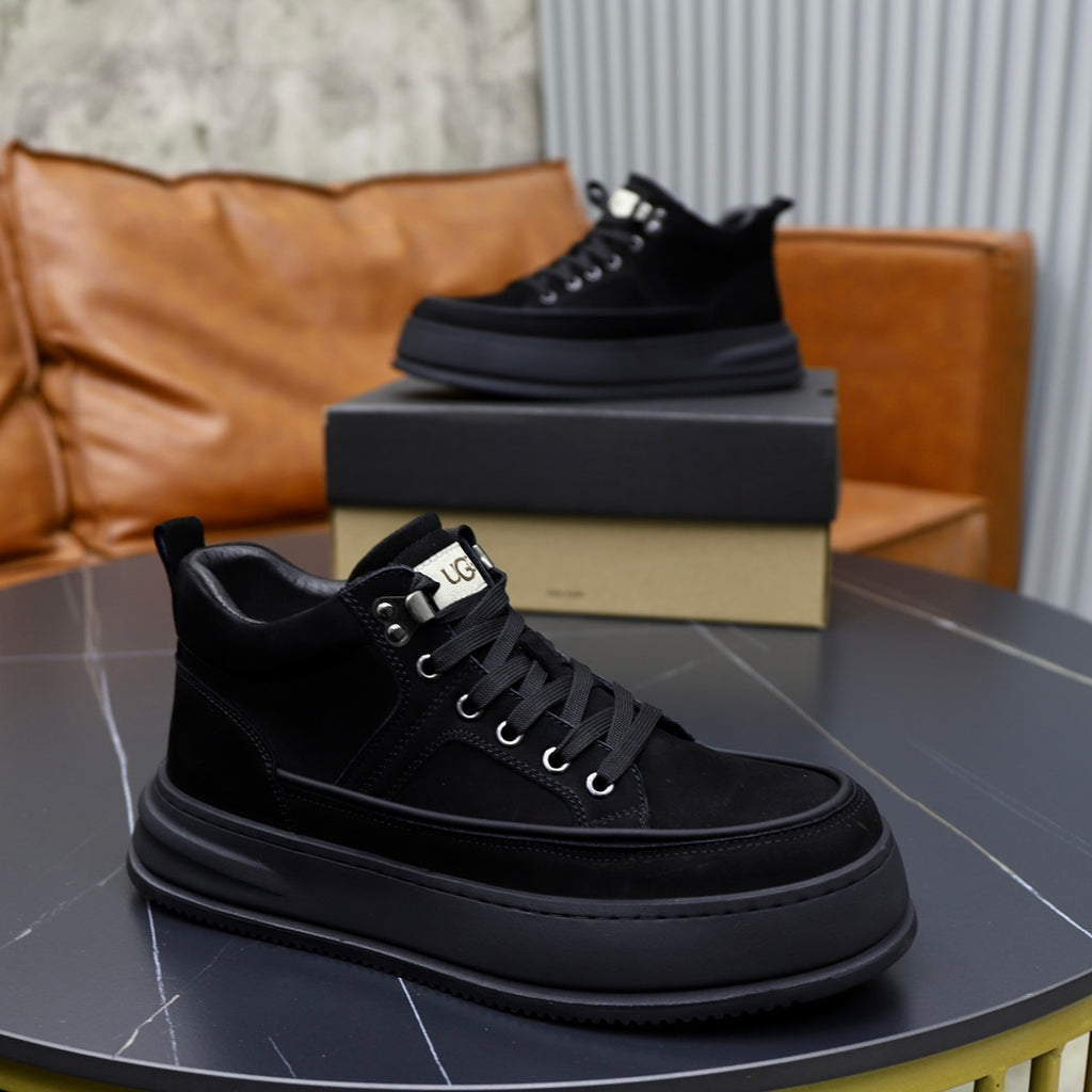 UGG Black High-Top Platform Sneakers