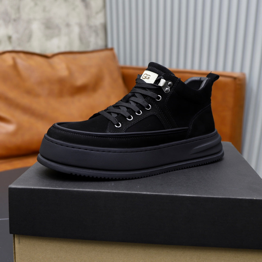 UGG Black High-Top Platform Sneakers