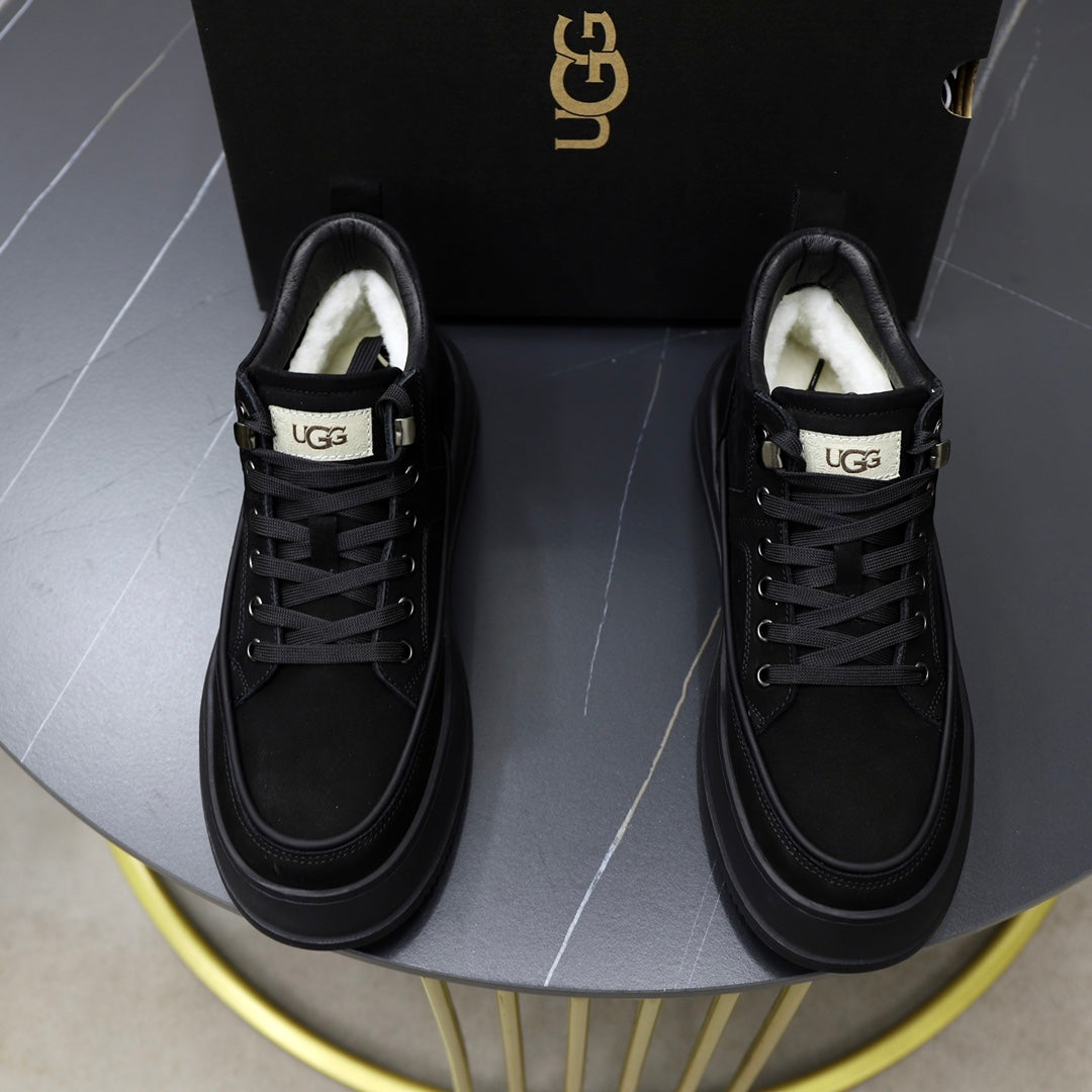 UGG Black High-Top Platform Sneakers
