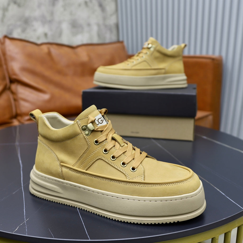 UGG Wheat High-Top Platform Sneakers