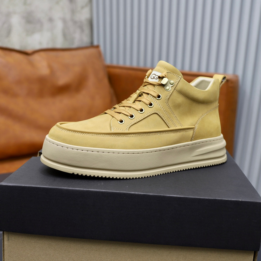 UGG Wheat High-Top Platform Sneakers