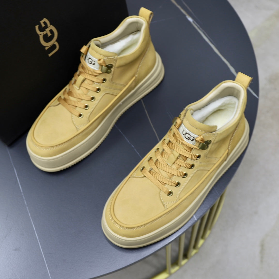 UGG Wheat High-Top Platform Sneakers