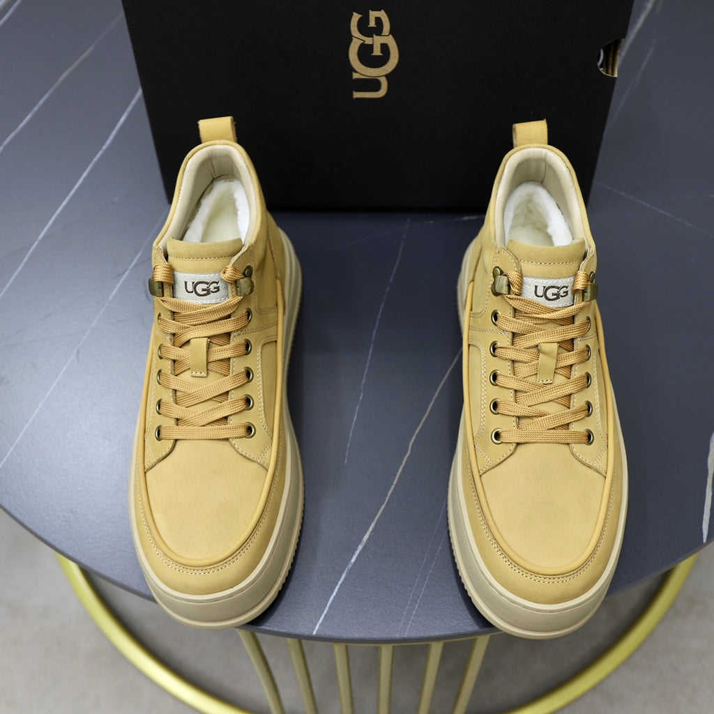 UGG Wheat High-Top Platform Sneakers