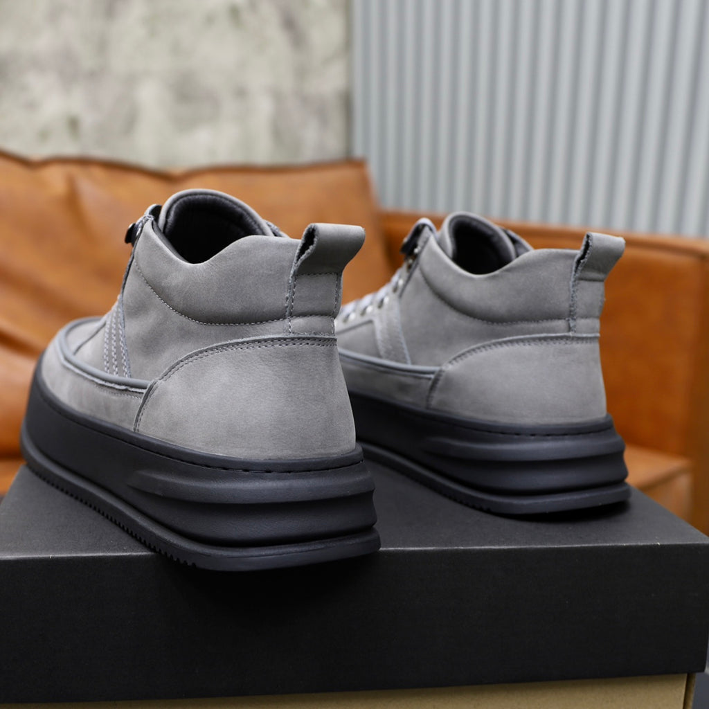 UGG Gray High-Top Platform Sneakers
