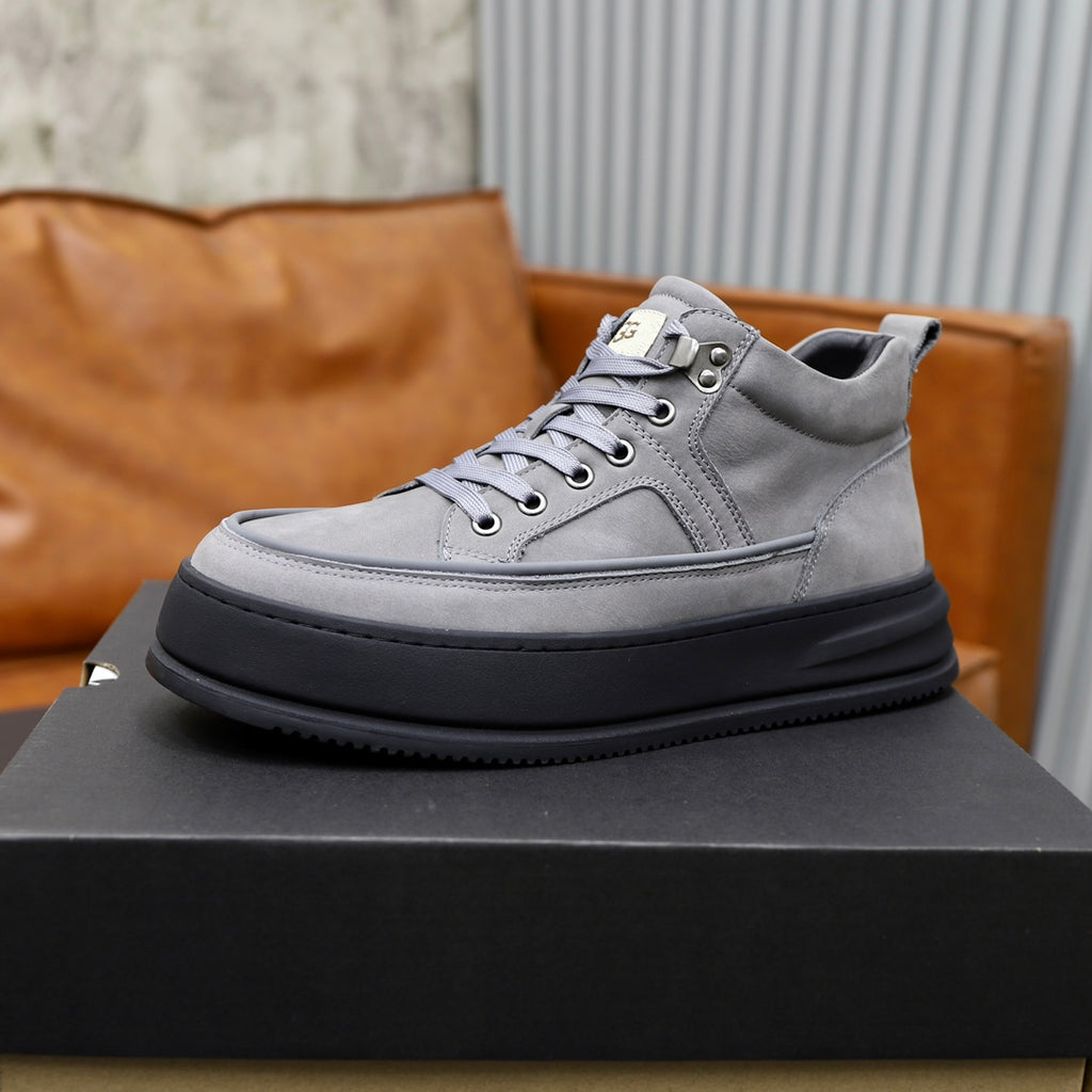 UGG Gray High-Top Platform Sneakers