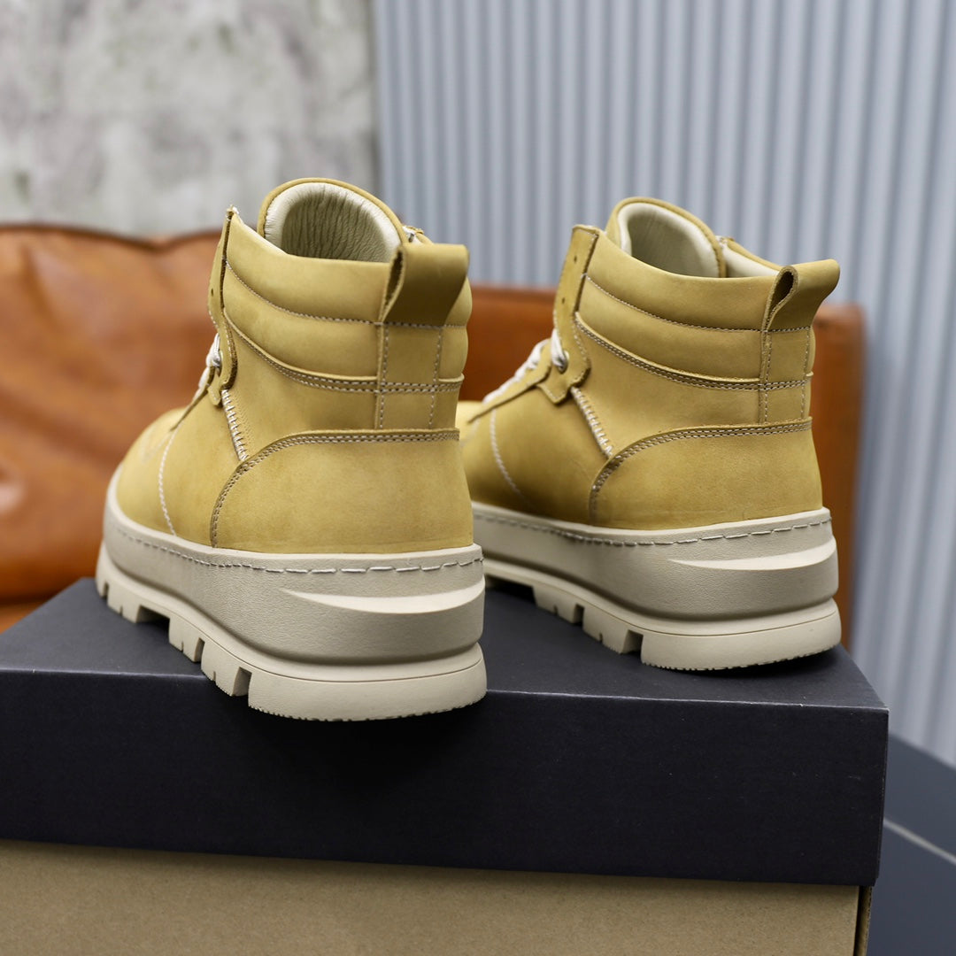 UGG Wheat High-Top Sneakers with Cream Lug Sole
