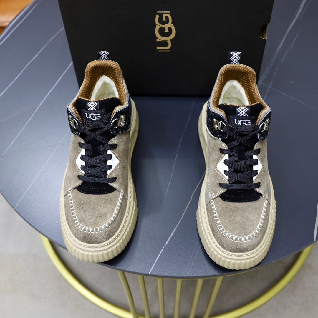 UGG High-Top Sneakers - Taupe & Black