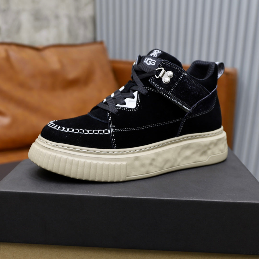 UGG Black High-Top Sneakers with Contrast Stitching