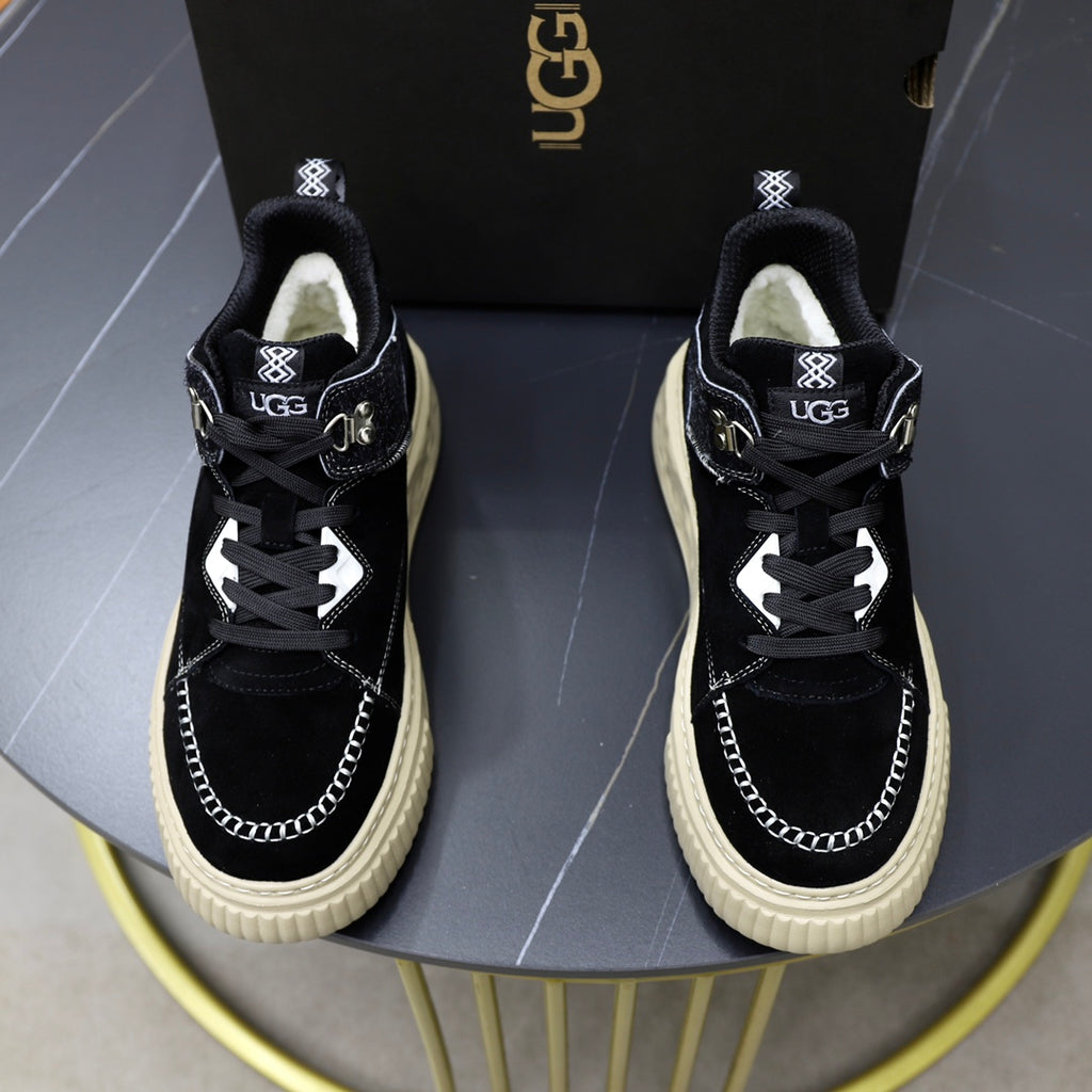 UGG High-Top Sneakers - Black & Cream