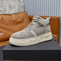 UGG Gray High-Top Sneakers with Textured Collar
