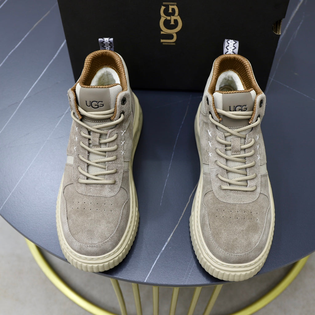 UGG High-Top Sneakers - Grey & Cream