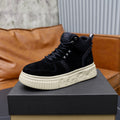 UGG Cross-Stitch High-Top Sneakers - Black & Cream
