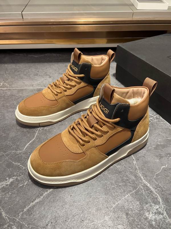 UGG Tan & Black High-Top Sneakers