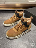 UGG Tan & Black High-Top Sneakers