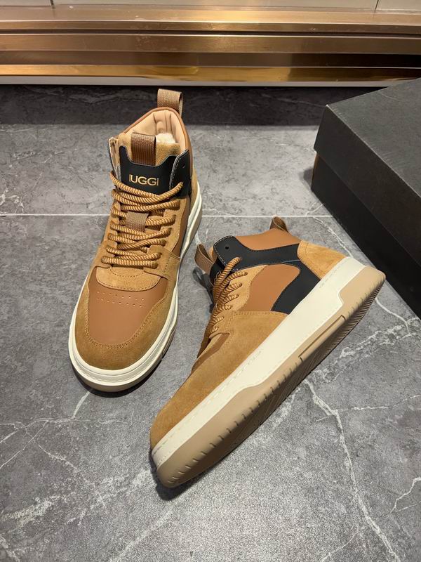 UGG Tan & Black High-Top Sneakers