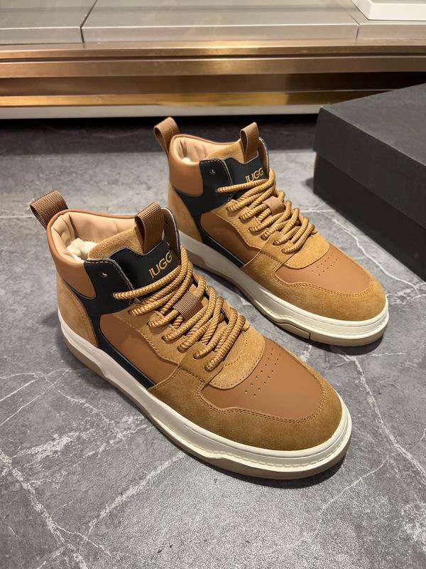 UGG Tan & Black High-Top Sneakers