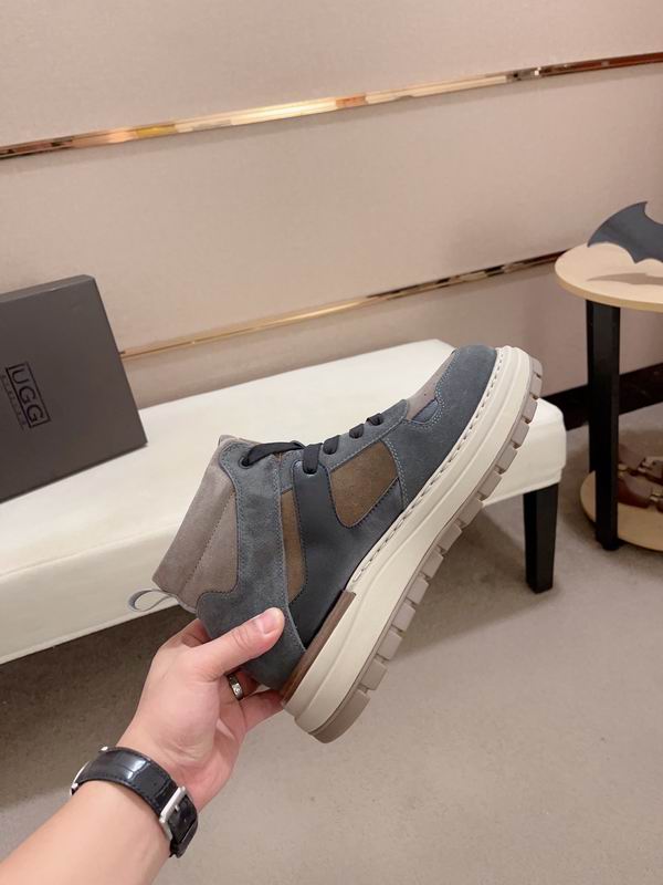 UGG Blue Grey & Taupe High-Top Chunky Sneakers
