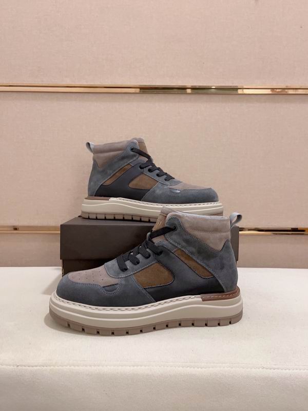 UGG Blue Grey & Taupe High-Top Chunky Sneakers
