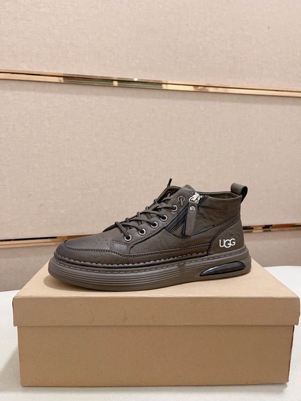 UGG Dark Olive High-Top Zip Sneakers