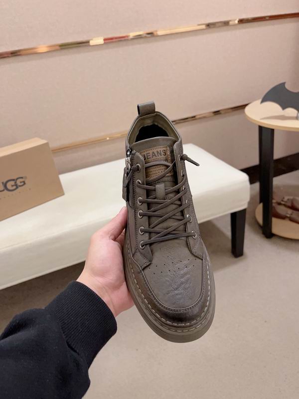 UGG Dark Olive High-Top Zip Sneakers