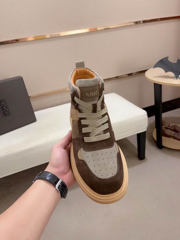 UGG Brown & Khaki High-Top Chunky Sneakers