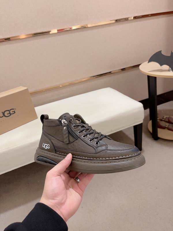 UGG Dark Olive High-Top Zip Sneakers