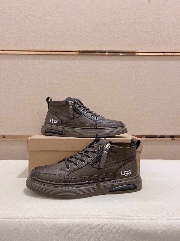 UGG Dark Olive High-Top Zip Sneakers