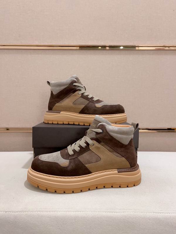 UGG Brown & Khaki High-Top Chunky Sneakers