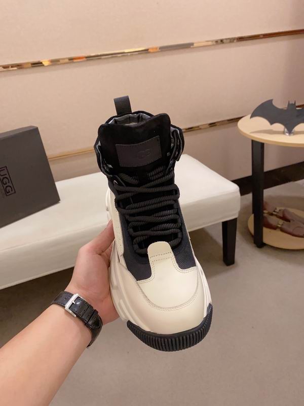 UGG Cream & Black High-Top Chunky Sneakers