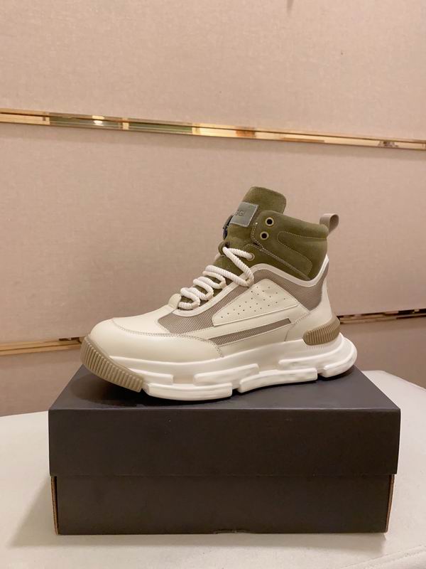 UGG Cream & Olive High-Top Chunky Sneakers