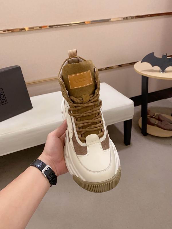 UGG Cream & Tan High-Top Chunky Sneakers
