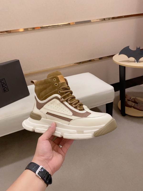 UGG Cream & Tan High-Top Chunky Sneakers