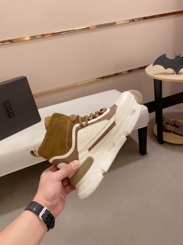 UGG Cream & Tan High-Top Chunky Sneakers