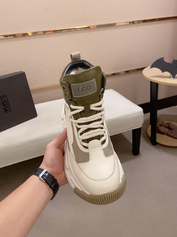 UGG Cream & Olive High-Top Chunky Sneakers