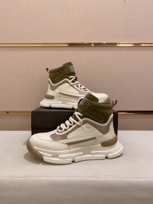 UGG Cream & Olive High-Top Chunky Sneakers