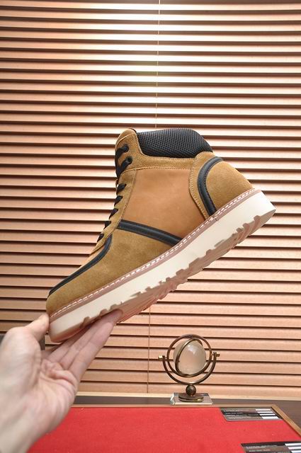 UGG Tan High-Top Sneakers with Beige Lug Sole