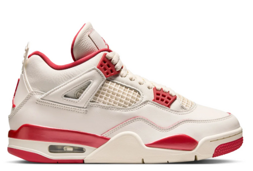 Air Jordan 4 Retro Women's Sneakers | Cream & Red