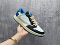 Travis Scott x Fragment x Air Jordan 1 Low Black White & Blue
