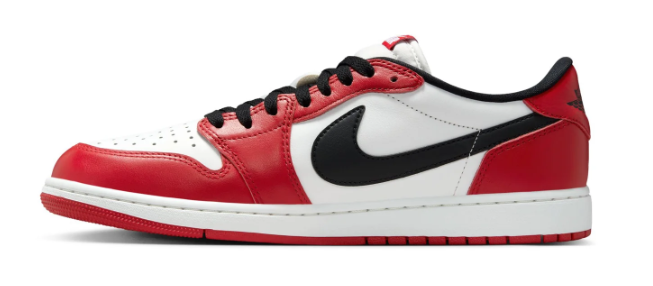 Air Jordan 1 Retro Low OG Men's Sneakers | Red, White & Black