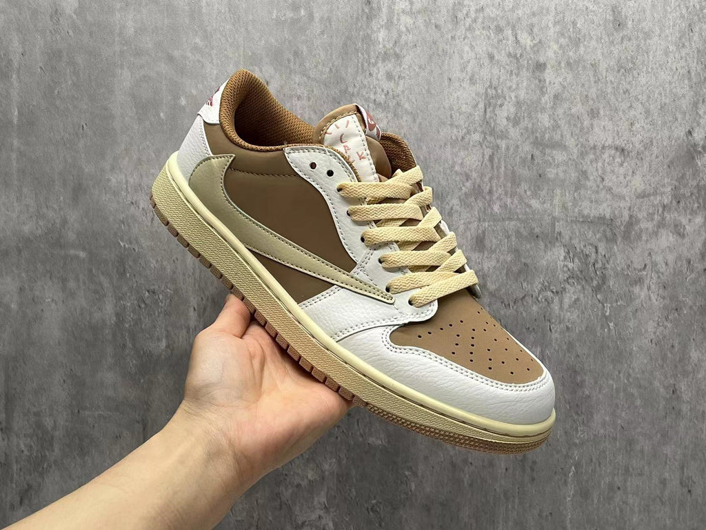 Travis Scott x Air Jordan 1 Low OG Light Brown & Pink
