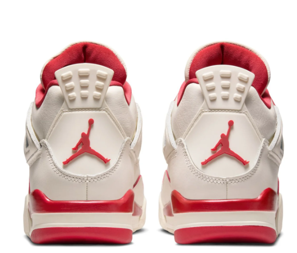 Air Jordan 4 Retro Women's Sneakers | Cream & Red