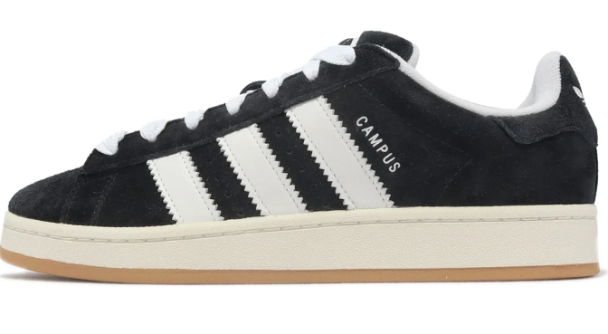 adidas Campus 00s Black White Gum Sneakers